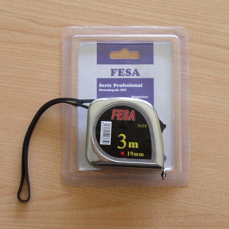 Flexómetro Model. 3659 Doble Parada  de 3 mts x 19 mm - FESA - Unidad